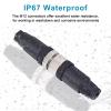 Lonlonty M12 4 Pin Male & Female Socket Panel Aviation Wire Connector,12mm Industrial Circular Connector,Outdoor Waterproof IP67,4 Sets view 2