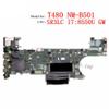 01yr332 IMBXHZQ for ThinkPad T480 ET480 NM-B501 Laptop Motherboard i7-8550U view 2