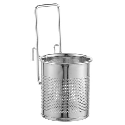 Operitacx Stainless Steel Hot-Pot Hanging Basket 6.49 Inch Hot Pot Strainer Basket for Noodles Dumplings Easy Clean Kitchen Tool