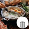 Operitacx Stainless Steel Hot-Pot Hanging Basket 6.49 Inch Hot Pot Strainer Basket for Noodles Dumplings Easy Clean Kitchen Tool view 4