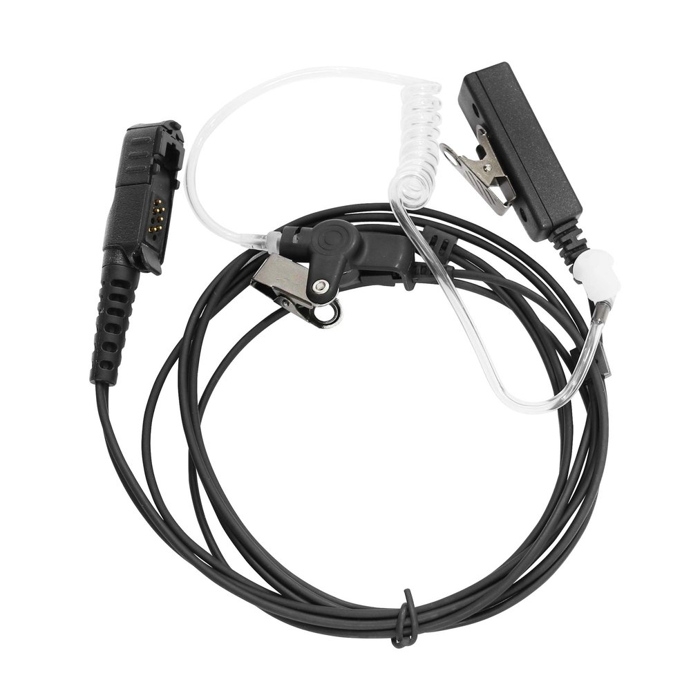 Amasu XPR3300e XPR3500e Earpiece Surveillance Headset Earphone Earhook Acoustic Tube with PTT Mic Compatible with XPR3300 XPR3500 XPR3000 DP2400 DEP550 DEP570 DP3441 MTP3000 MTP3100 XiR P6600