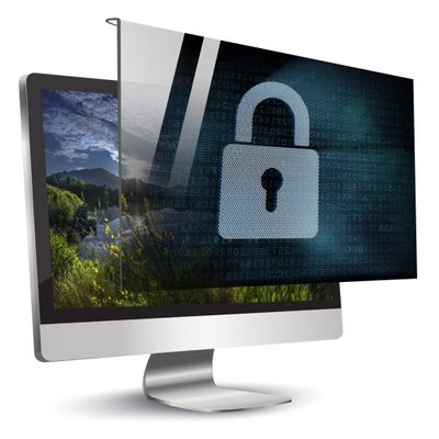 JFGH 17-32inch Compatible Hanging Privacy Filter for Widescreen Monitor, Removable Acrylic Screen Protector Film / 27in 612x356mm