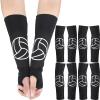 Minatee Volleyball Arm Sleeves Passing Hitting Forearm Sleeves with Protection Pads and Thumb Hole for Youth Girls Kids Women(4 Pair,12 Inch) view 1