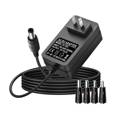 12V AC/DC Charger Power Cord Compatible for Seagate Freeagent Goflex, Backup Plus SRD0SD0, WD Western Digital, Elements Desktop, Fantom Drives, WD_Black D10, Avolusion PRO-5X External Hard Drive