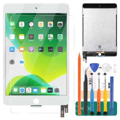 for iPad mini 4 2015 LCD Screen Replacement for iPad mini 4 Display Repair Kits for iPad A1538 A1550 Touch Digitizer Screen Assembly Repair Parts Kits White 7.9" (Without Home Button)