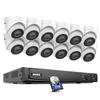 ANNKE 4K 16 POE Channel Security Camera System with AI Motion Detection, 16 Channel CCTV NVR Recorder with 2TB Hard Drive and 12x 8MP Weatherproof IP Camera Outdoor Indoor with 100 ft Night Vision view 1