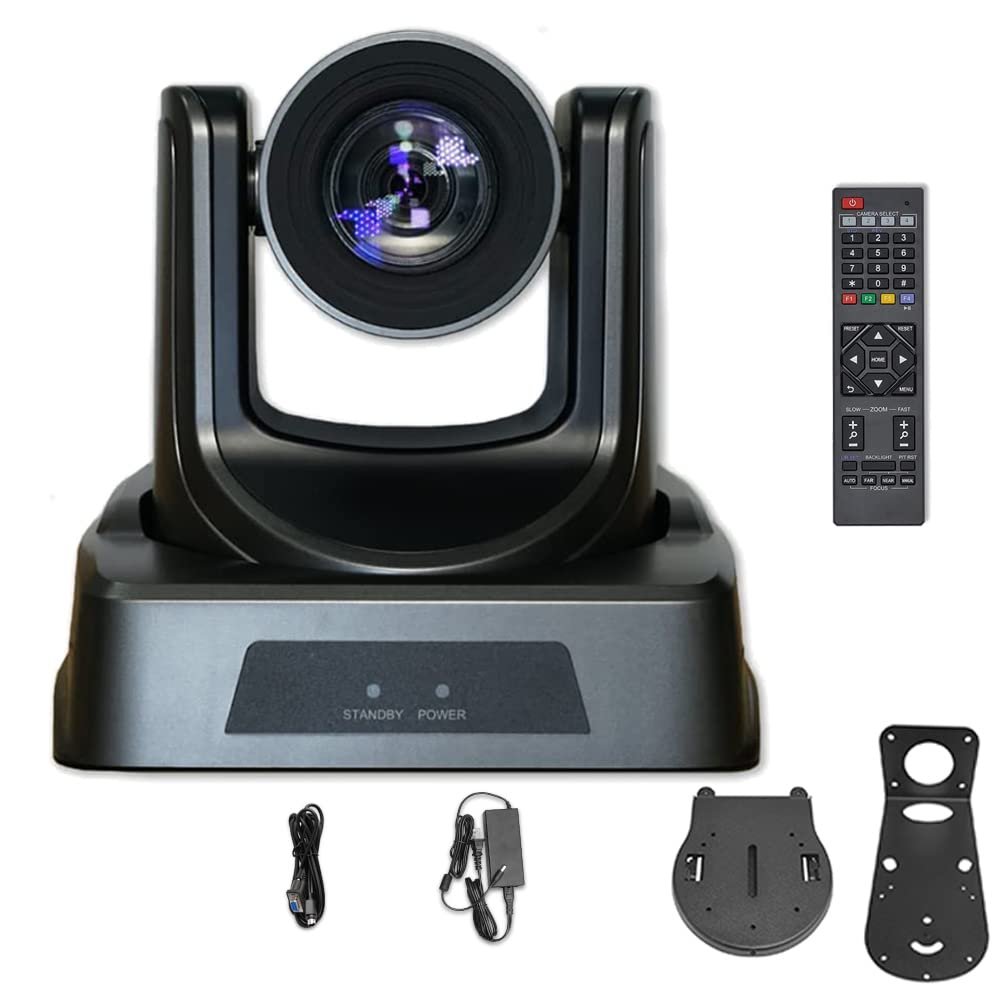 PTZ Cameras,20X Full HD Live Streaming Video Camera,SDI/HDMI/IP Outputs for School/Church/Events Services