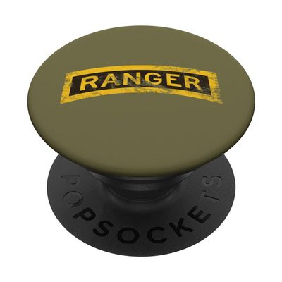US Army Vintage Ranger Tab OD Green PopSockets Swappable PopGrip