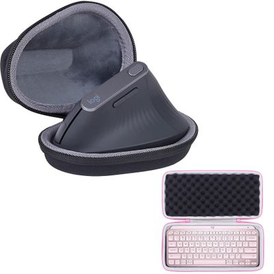 Hard Case for Logitech Vertical Ergo Mouse + MX Keys Keyboard