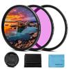 43mm Filter Kit Universal UV CPL FLD Filter Set UV Protection Filter Circular Polarizing Filter Fluorescent Filter with Lens Cap Replacement for Canon Nikon Sony Pentax Olympus Fuji Camera view 1