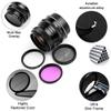 37mm Filter Kit Universal UV CPL FLD Filter Set UV Protection Filter Circular Polarizing Filter Fluorescent Filter with Lens Cap Replacement for Canon Nikon Sony Pentax Olympus Fuji Camera view 2