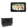 BoxWave Case Compatible with Garmin Nuvi 40 - Elite Leather Messenger Pouch, Synthetic Leather Cover Case Envelope Design - Jet Black view 1