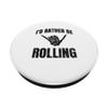 Vintage Jiu Jitsu I'd Rather Be Rolling Grappling BJJ PopSockets Swappable PopGrip view 2