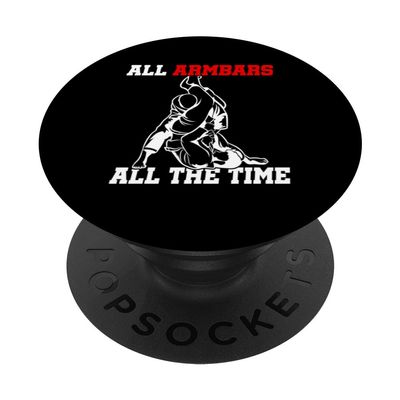 Vintage Jiu Jitsu All Armbars All the Time Grappling BJJ PopSockets Swappable PopGrip