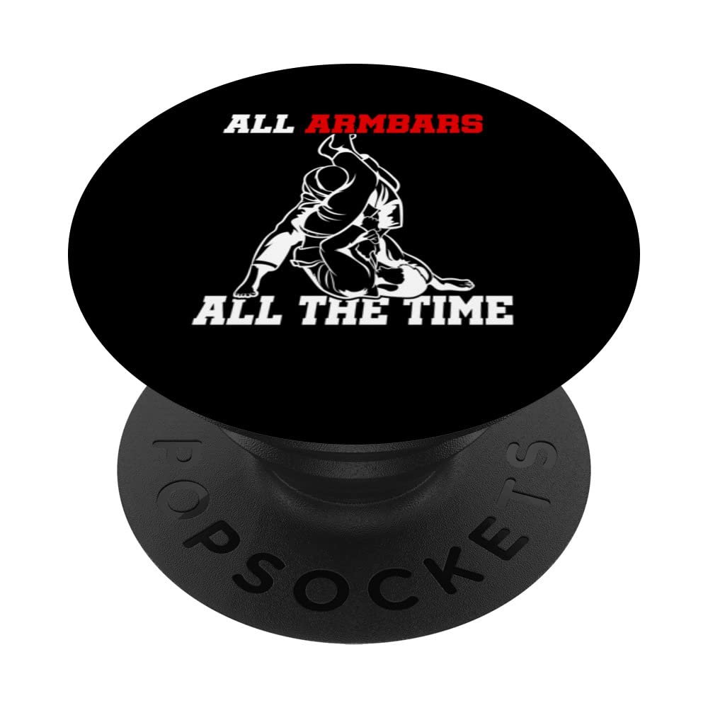 Vintage Jiu Jitsu All Armbars All the Time Grappling BJJ PopSockets Swappable PopGrip