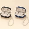 2 Pack DAYJOY Soft Silicone Protective Case Cover Compatible with JBL Reflect Flow PRO Earbuds, Protective Skin Sleeve with Key Chain (Black+Blue) view 1