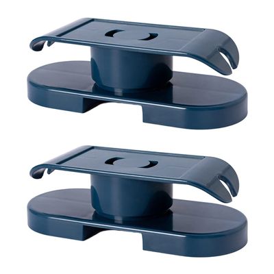 MAGICLULU 2pcs Self-Adhesive Power Strip Fixator Bracket Durable Plastic Cable Holder for Easy Installation Punch Socket Organizer for Office and Home Use