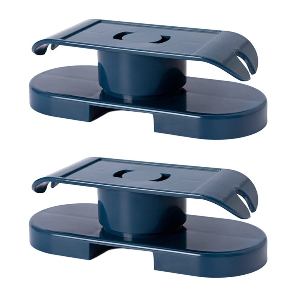 MAGICLULU 2pcs Self-Adhesive Power Strip Fixator Bracket Durable Plastic Cable Holder for Easy Installation Punch Socket Organizer for Office and Home Use