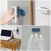 MAGICLULU 2pcs Self-Adhesive Power Strip Fixator Bracket Durable Plastic Cable Holder for Easy Installation Punch Socket Organizer for Office and Home Use view 2
