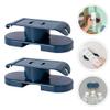 MAGICLULU 2pcs Self-Adhesive Power Strip Fixator Bracket Durable Plastic Cable Holder for Easy Installation Punch Socket Organizer for Office and Home Use view 4