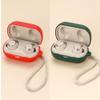 2 Pack DAYJOY Soft Silicone Protective Case Cover Compatible with JBL Reflect Flow PRO Earbuds, Protective Skin Sleeve with Key Chain (red+Green) view 1