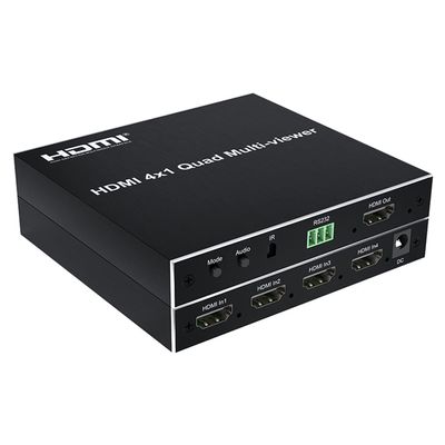 Screen SplitterHDMI 4x1 Multi-viewer 1080P 4 Channel Input HDMI Multiviewer 4x1 Quad Screen Splitter 4 in 1 Out Converter with Seamless Switch