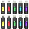 Aiibe 32GB Flash Drive 10 Pack 32GB USB Flash Drives Thumb Drive USB 2.0 Memory Stick Zip Drive USB Drives Bulk (32GB, 10 Pack, 5 Colors)