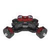 BGNing Multi-Function Dual Ball Head Magic Arm Mount Adapter with 1/4'' Screw for DSLR Cameras Fill Light Monitor (1/1 to 1/4 Black Red)