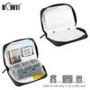 (24 SD + 4 CF) 28 Slots Memory Card Case Holder with Labels, SD Card Wallet Storage for 24 SD SDXC SDHC Cards + 4 CF XQD Cards, Portable Carrying Cases Organizer with Number Sticker - Grey + Black view 2