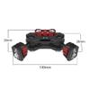 BGNing Multi-Function Dual Ball Head Magic Arm Mount Adapter with 1/4'' Screw for DSLR Cameras Fill Light Monitor (1/4 to 3/8 Black Red) view 2