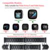 ZPJPPLX for Fitbit Versa 3 and Fitbit Sense Metal Quick Release Straps,Stainless Steel Band with Soft TPU Full Cover Protective Cases for Women Men,Black view 3
