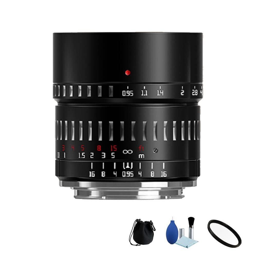 TTArtisan 50mm F0.95 APS-C Large Aperture Manual Focus Lens for Canon EOS M Mount Mirrorless Camera M1 M2 M3 M5 M6 M6II M8 M9