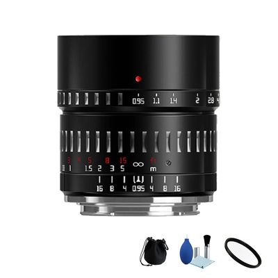 TTArtisan 50mm F0.95 APS-C Large Aperture Manual Focus Lens for Sony E Mount Mirrorless Camera A6000 A6300 A6400 A6500 A9 A7II A7MIII A7RII A7MIV A7C NEX-5N NEX-3N NEX-5R