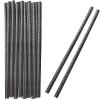 KOHAND 20 PCS 12 Inch Black Rebar Stakes, Heavy Duty Ground Steel Rebar Anchor Stakes for Concrete Forming, Camping, Planting view 1