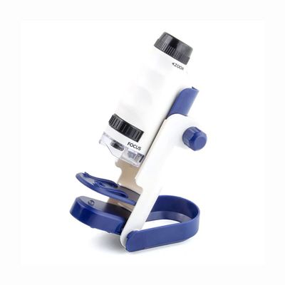 Microscope Accessories Kit 60X-120X Portable Mini Children's Biological Microscope Microscope Slides (Magnification : 60x-120x)