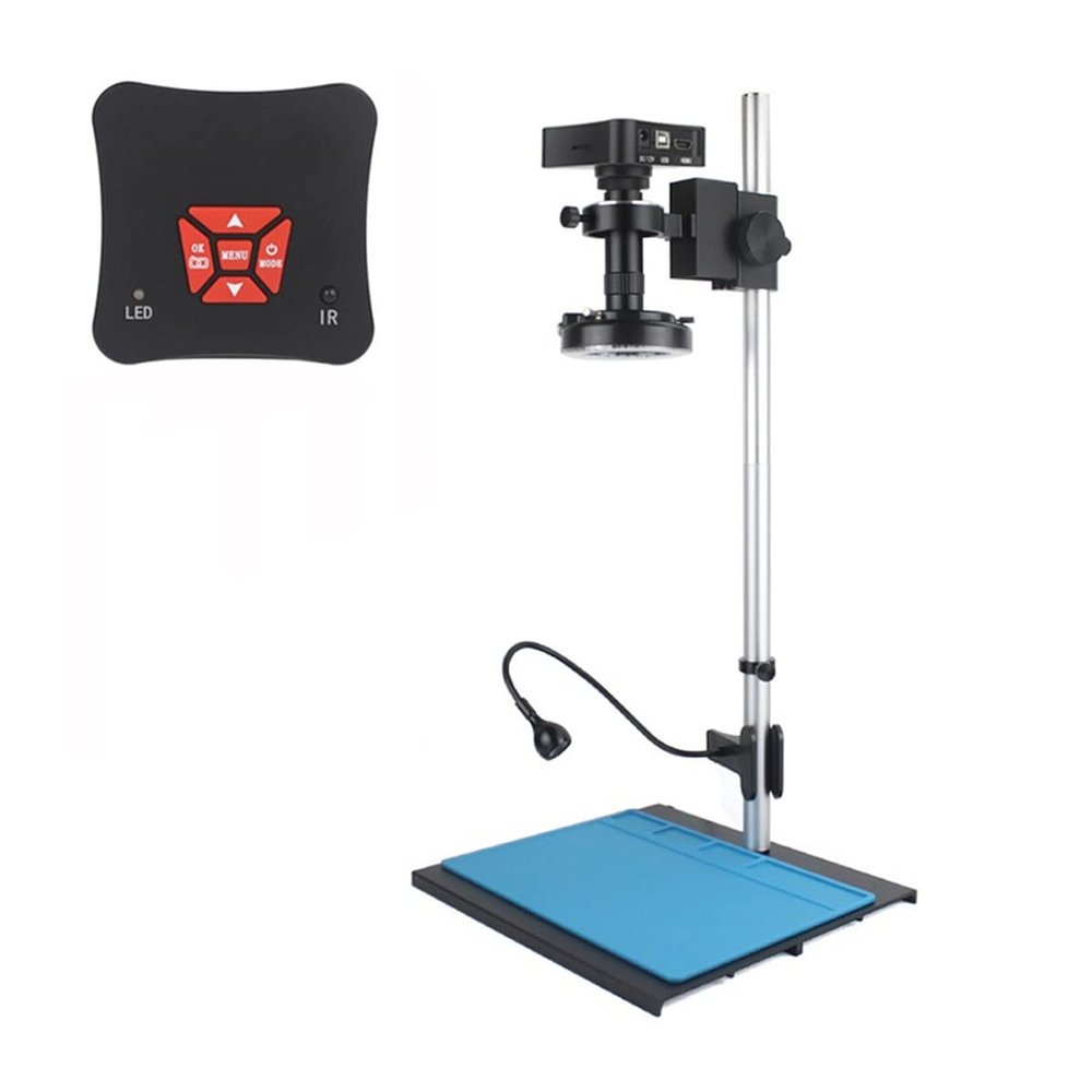 Microscope Accessories Kit 10-130X Zoom Industrial Digital Microscope Microscope Slides (Color : A Microscope Set)