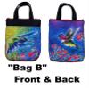 Hummingbird Quilted Book Sleeve, View B, Tablet Pouch or Purse, for Book Sizes Up to 9.5" x 6.5" x 1.5", Your Choice of Hummingbird Design view 2