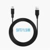 CJP-Geek 5ft USB Power Cord Cable Replacement for Garmin Cycle GPS Edge 605 705 800 Charger Lead Date PSU view 3