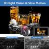Video Camera UHD 4K 48MP for YouTube 18 X Digital Camcorder IR Night Vision Wi-Fi Vlogging Camera With Microphone 2.4G Remote 3 in Touch Screen Handheld Stabilizer view 4