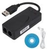 Fax Modem, Convenient External USB 2.0 56K Modem with Compatible at and Extended at Command Sets for view 1