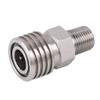 HMKUGO 1/8 NPT Male Thread to 8MM Female Quick-Disconnect Connector Adapter, Stainless Steel, PCP Paintball Charging Fittings with Sealing O-Ring view 1