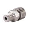 HMKUGO 1/8 NPT Male Thread to 8MM Female Quick-Disconnect Connector Adapter, Stainless Steel, PCP Paintball Charging Fittings with Sealing O-Ring view 2
