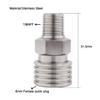 HMKUGO 1/8 NPT Male Thread to 8MM Female Quick-Disconnect Connector Adapter, Stainless Steel, PCP Paintball Charging Fittings with Sealing O-Ring view 3
