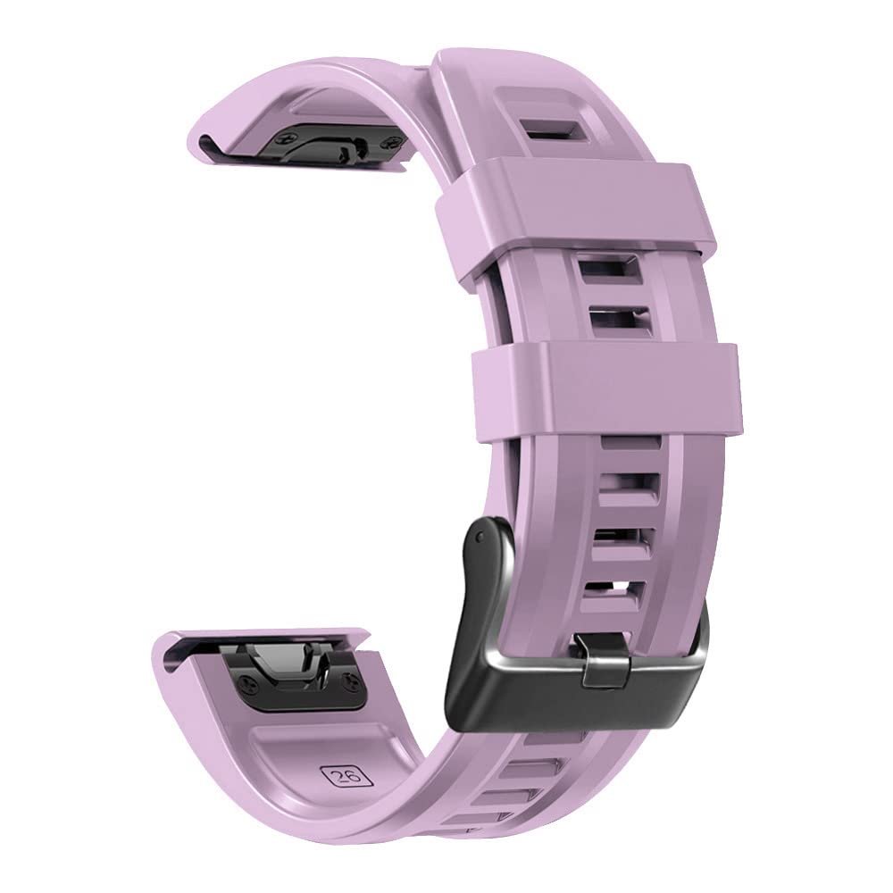 REYDA Silicone Band Compatible for Garmin Fenix 8 Pro/8/E 47mm, 22mm Quick Fit Watch Band Soft Flexible Silicone Bracelet Wristband Replacement Band for Garmin Descent G2/G1/Approach S70 47mm/S62/S60