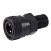 HMKUGO 1/8'' NPT Male Thread to 8MM Female Quick-Disconnect Connector Adapter, Black Zinc Plated Copper, PCP Paintball Charging Fittings with Sealing O-Ring view 1
