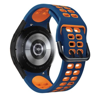 EEOMOik 20mm Smart Official Strap Band for Samsung Galaxy Watch 4 Classic 46 42mm Smartwatch Silicone No Gaps Bracelet Watch4 44 40mm (Color : Color U, Size : Watch4 Classic 46mm)