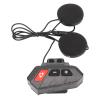 Dpofirs Motorcycle Helmet Bluetooth Headset, Motorcycle Bluetooth Communication System Headset IP65 Supports FM Radio and Hands for Snowmobile ATV Dirt Bike view 1