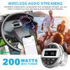 Bluetooth Marine Boat Radio Receiver: Waterproof Marine Gauge Stereo System - HD LCD Display AM FM Tuner MP3 AUX-in USB Built-in EQ view 3