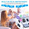 Bluetooth Marine Boat Radio Receiver: Waterproof Marine Gauge Stereo System - HD LCD Display AM FM Tuner MP3 AUX-in USB Built-in EQ view 4