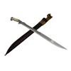 Fwosi Kukri Knife - 22-Inch Fixed Blade Knife, Viking Battle Machete Sword, Carbon Steel Blades, Bone Handle - Handcrafted in Nepal - Sheath & Belt Loop view 1